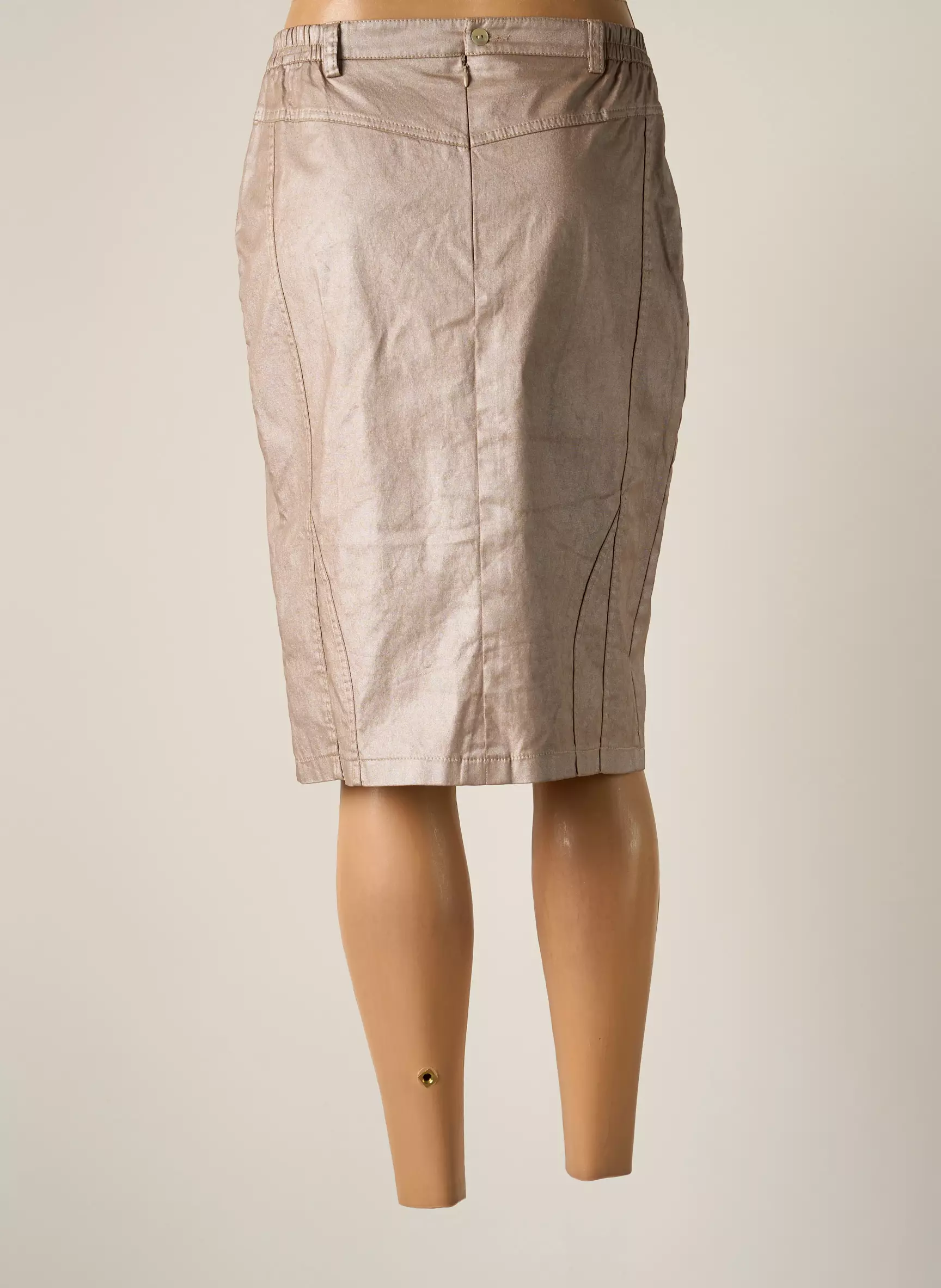 Jumfil Jupes Mi Longues Femme couleur rose
