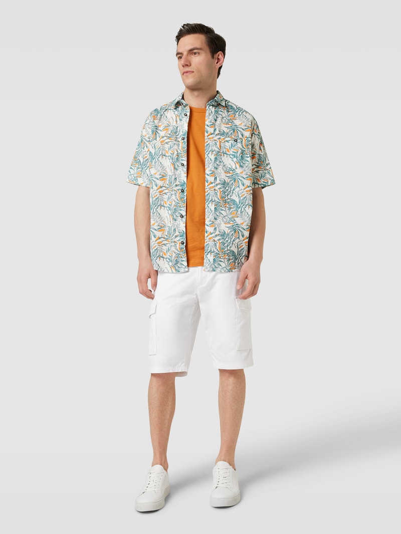 Freizeithemd mit Allover-Print in mint
