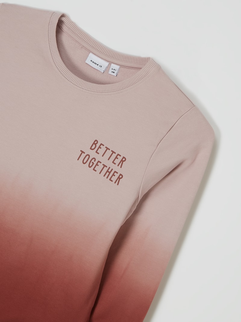 Sweatshirt mit Stretch-Anteil Modell 'Ditmar' in altrosa