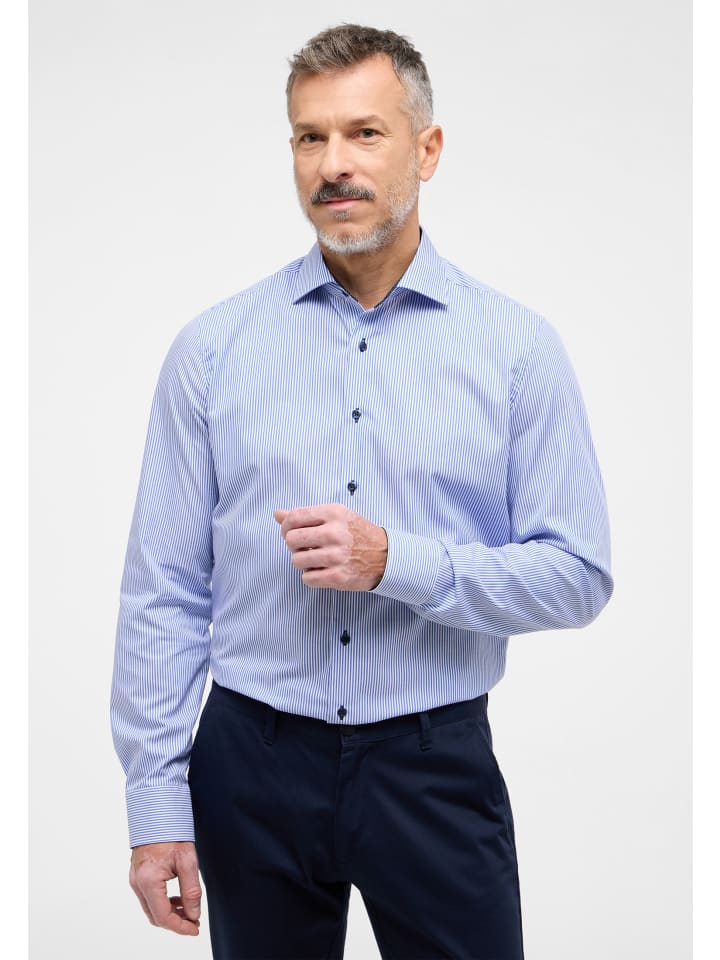 Eterna Hemd SLIM FIT in blau günstig kaufen