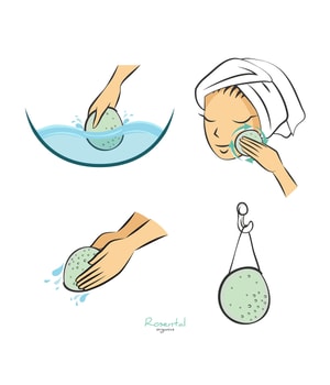 Rosental Organics Konjac Sponge Hydrating and exfoliating Gesichtsschwamm-1 Stk
