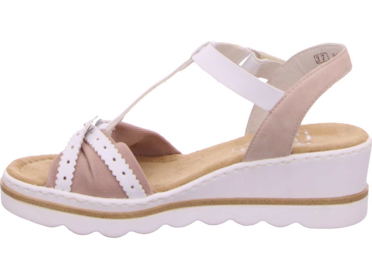 RIEKER Klassische Sandalen weiss