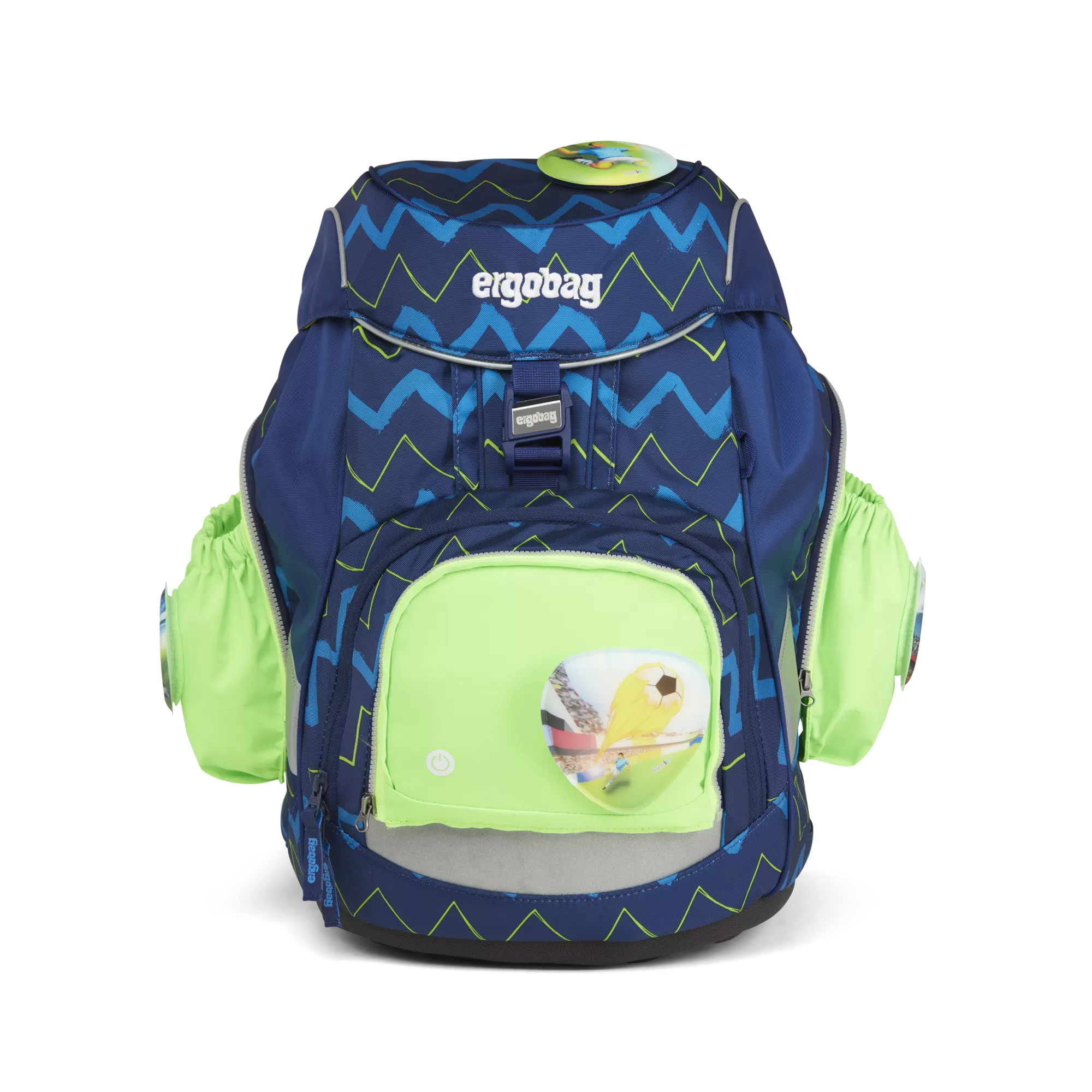 ergobag Fluo LED Seitentaschen-Set Grün