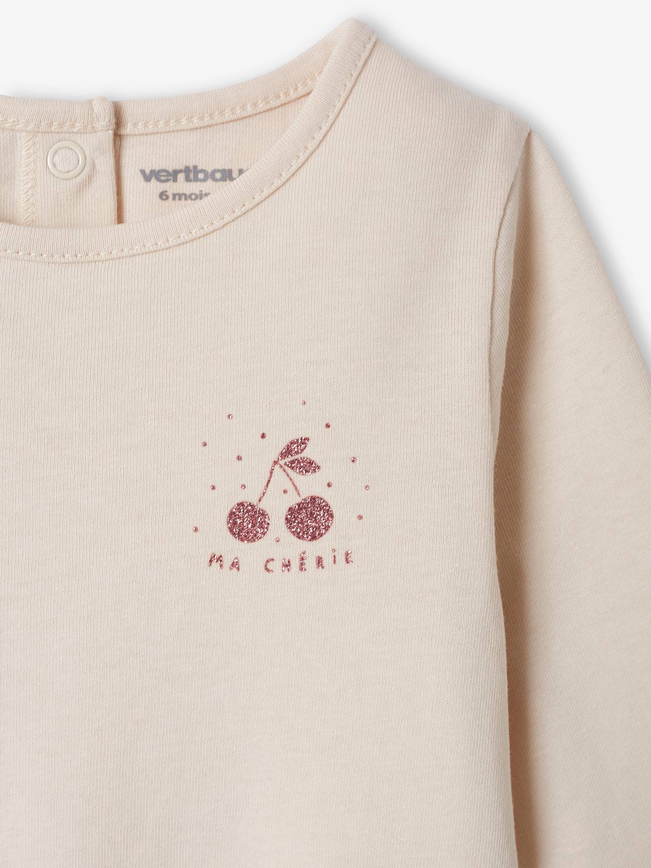 T-shirt bébé Basics manches longues orange