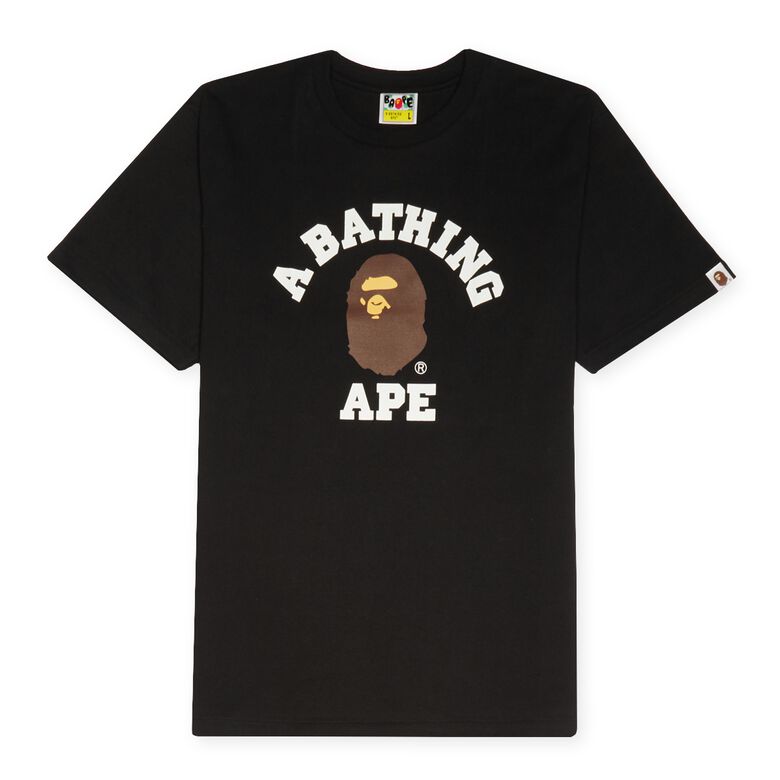 A Bathing Ape College Tee M Black