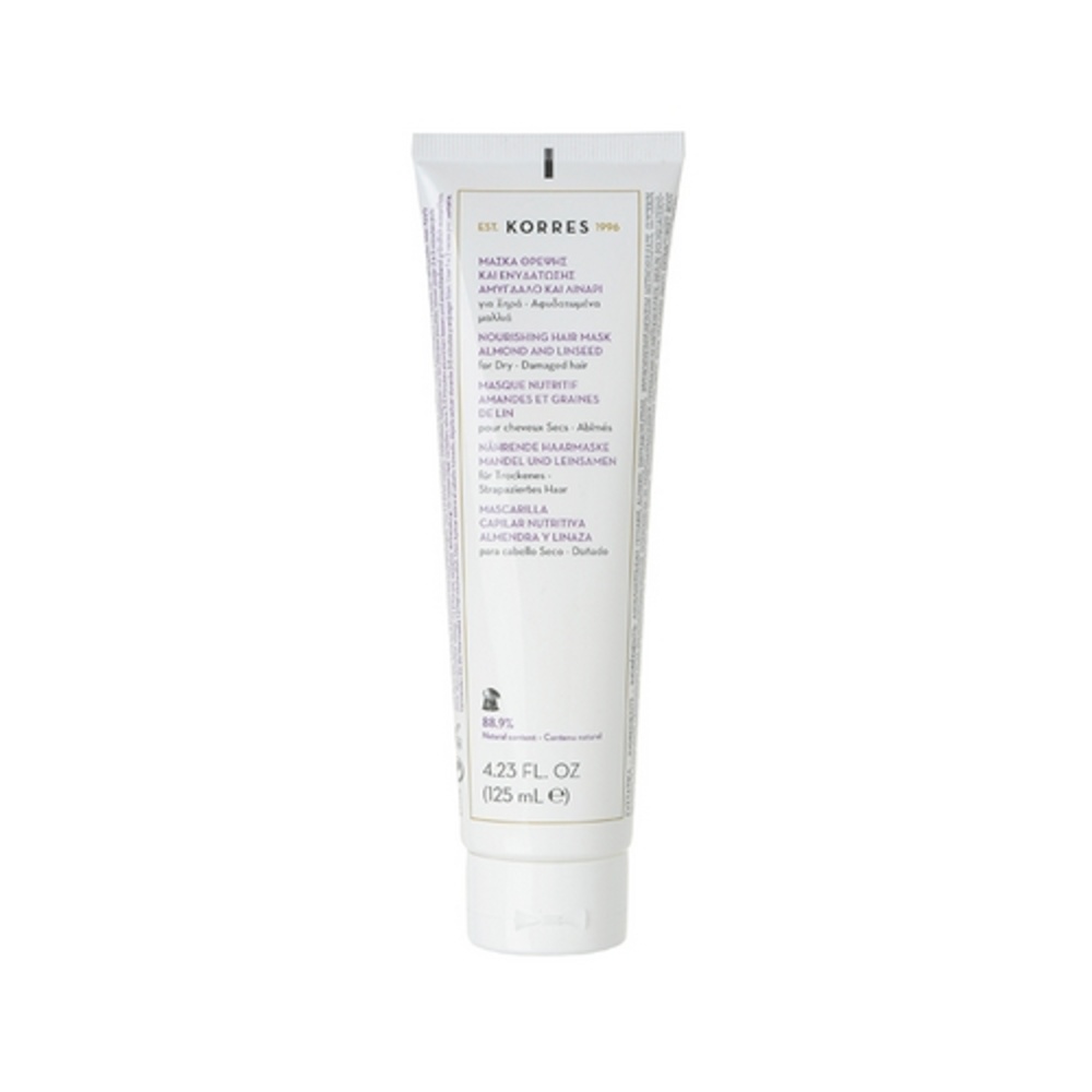 korres Amandes et graines de Lin Masque capillaire (cheveux secs et abimés)
