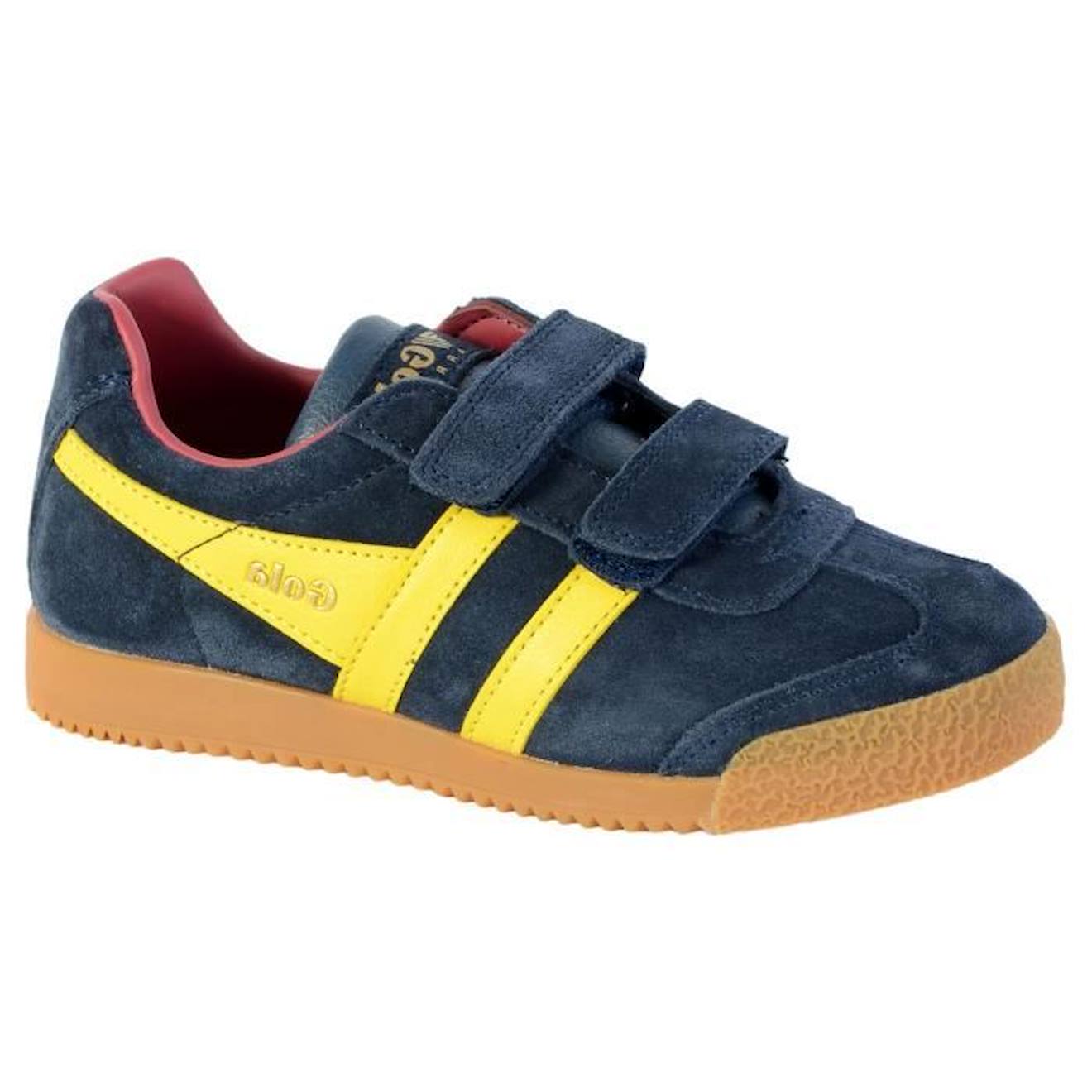 Basket Gola Enfant Harrier Velcro bleu