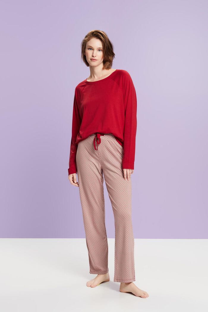 Langes Pyjama-Set aus Jersey