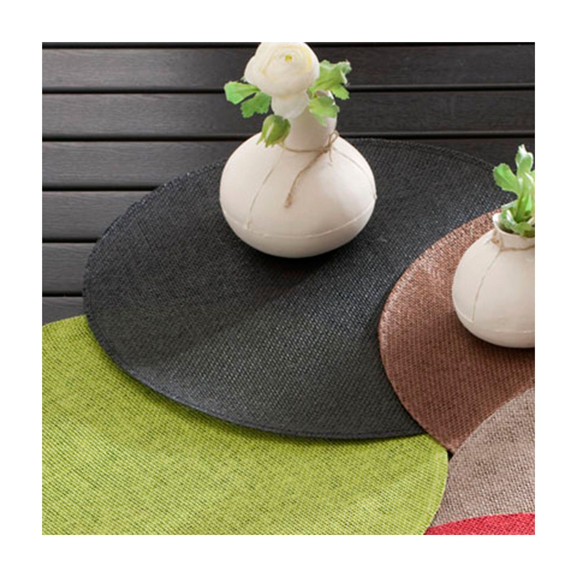 Set de table rond bambou