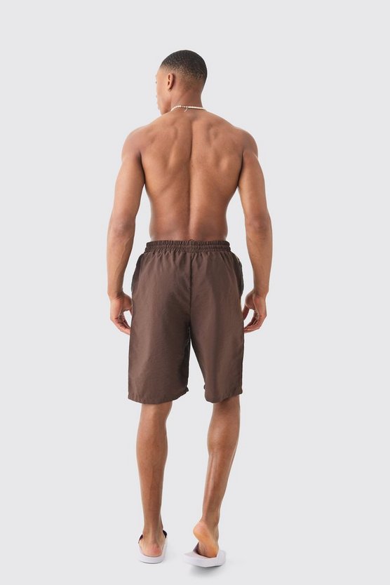 Man Diamond Crinkle Board Swim Short