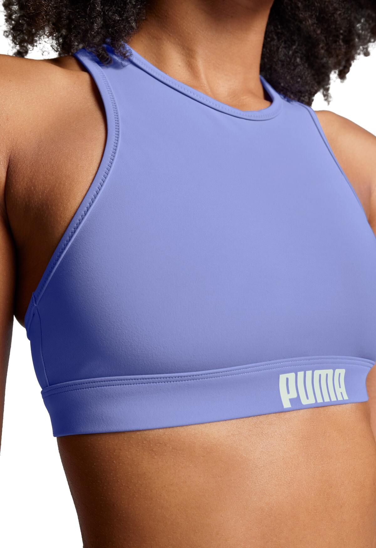 PUMA Elektro Purple Damen-Racerbak Bikini-Oberteil
