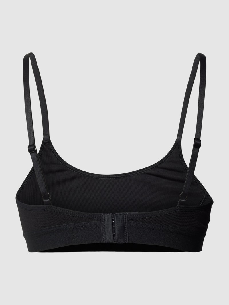 Bralette mit Label-Detail in schwarz