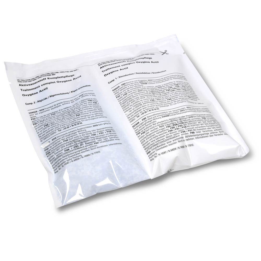 Cristal Poolpflege CRISTAL Aktivsauerstoff Komplettpflege 2,24 kg, (völlig ohne Chlor, Algenverhütung, Klareffekt, pH-Pufferung, Härtestabilisator), Synergieeffekt