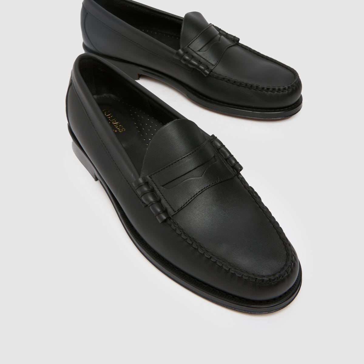 GH BASS – Weejuns – Svarta loafers i läder från Heritage Larson