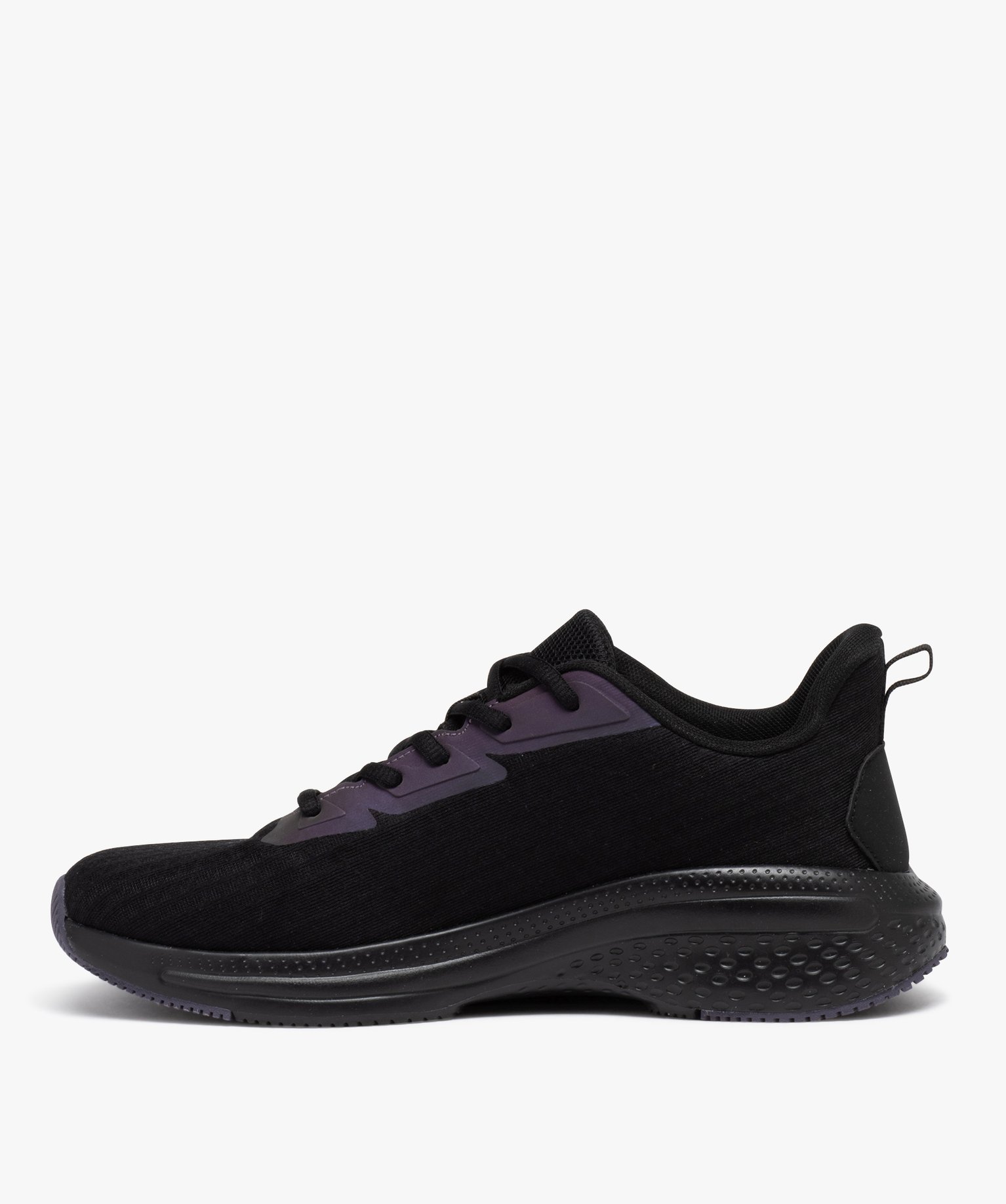 Baskets homme running en mesh avec détails irisés noir | GEMO