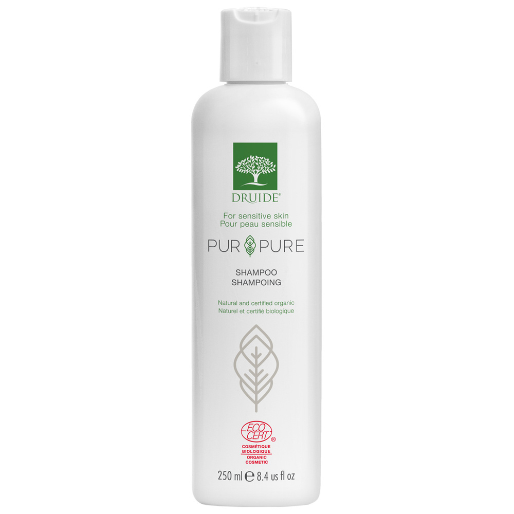 druide Shampoing hypoallergénique Pur&Pure Shampoing bio hypoallergénique ultra-doux pour cuir chevelu sensible | Druide