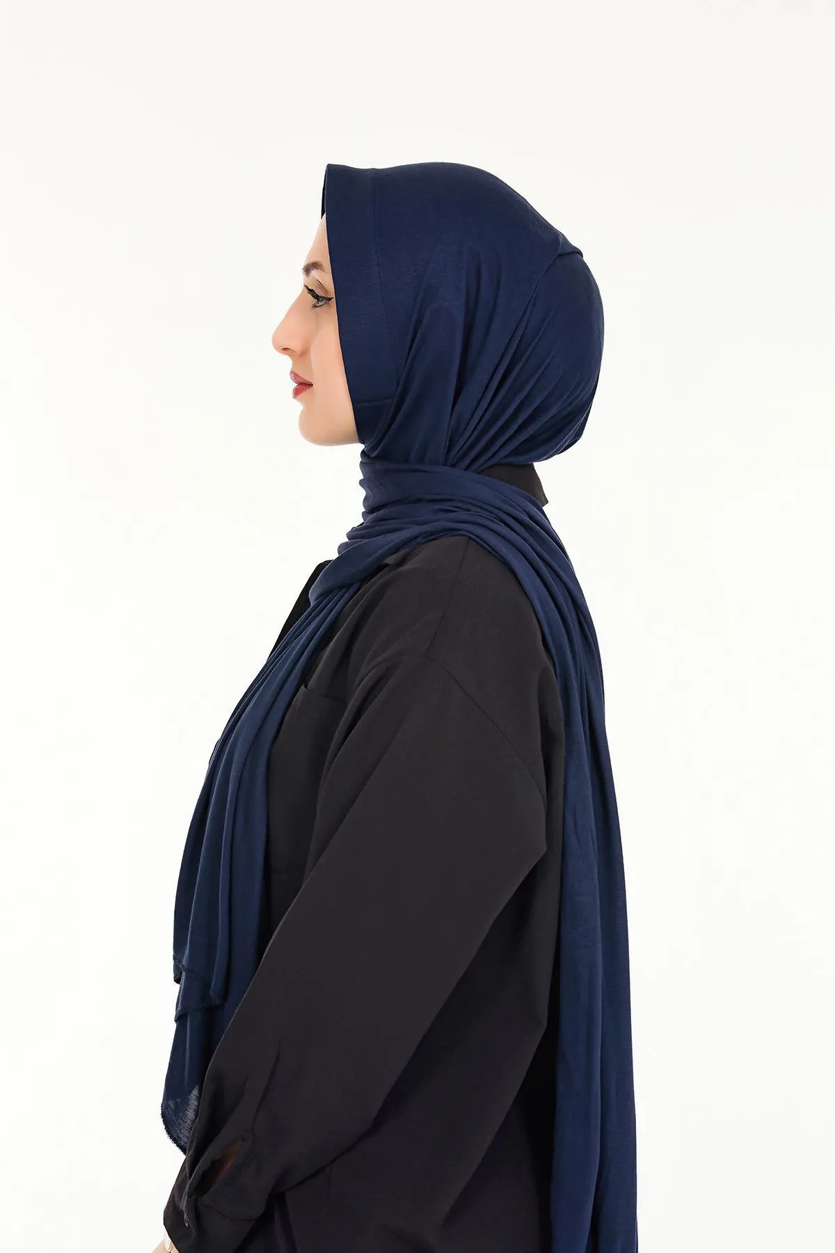 Sensu  Praktischer, aufsteckbarer Hijab-Schal aus gekämmter Baumwolle