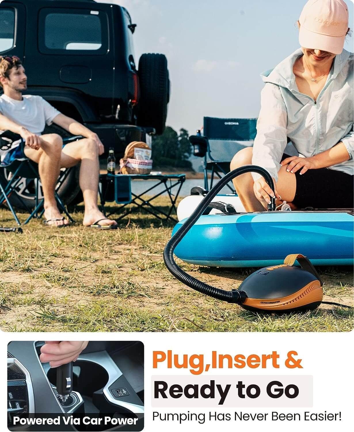 Outdoor Master Luftpumpe The Dolphin 20PSI Hochdruck SUP Pumpe