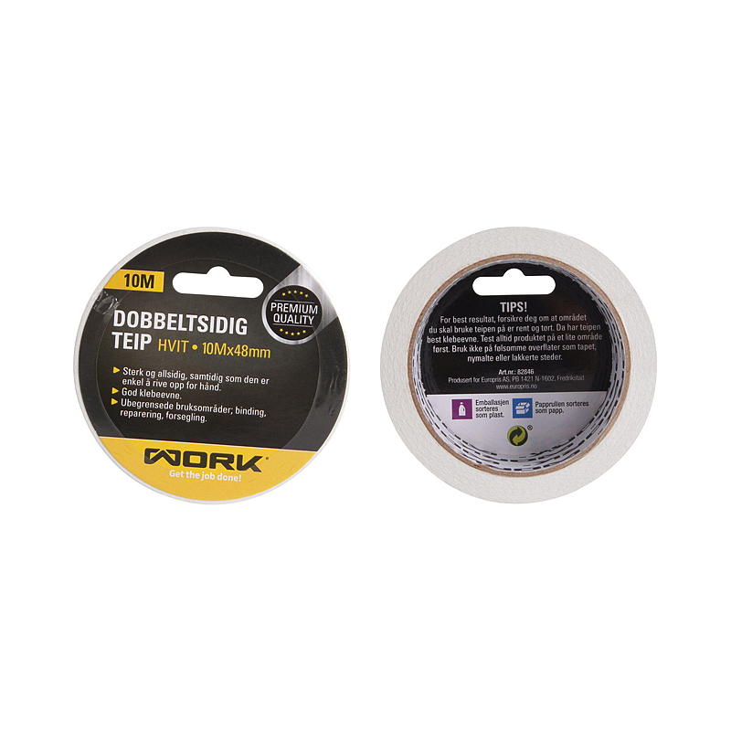 Work Isolasjonstape 3-pk PVC, 19 mm x 10 m pr rull