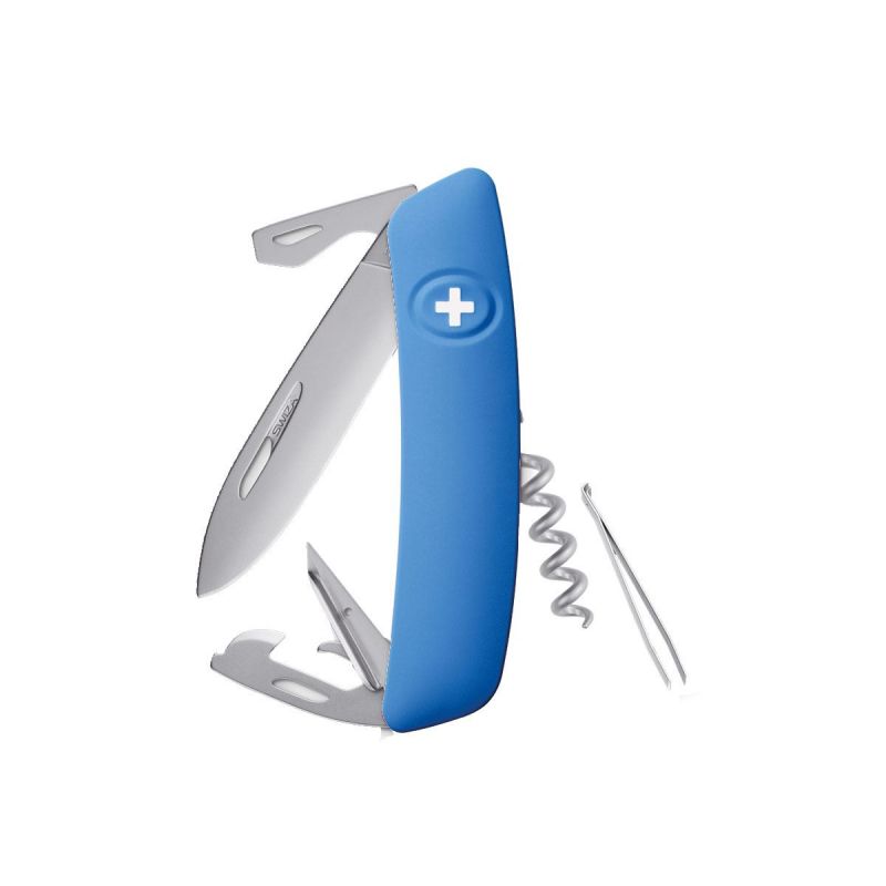 Swiza D03 AllMatt Blue, Schweizer Taschenmesser made in Swiss
