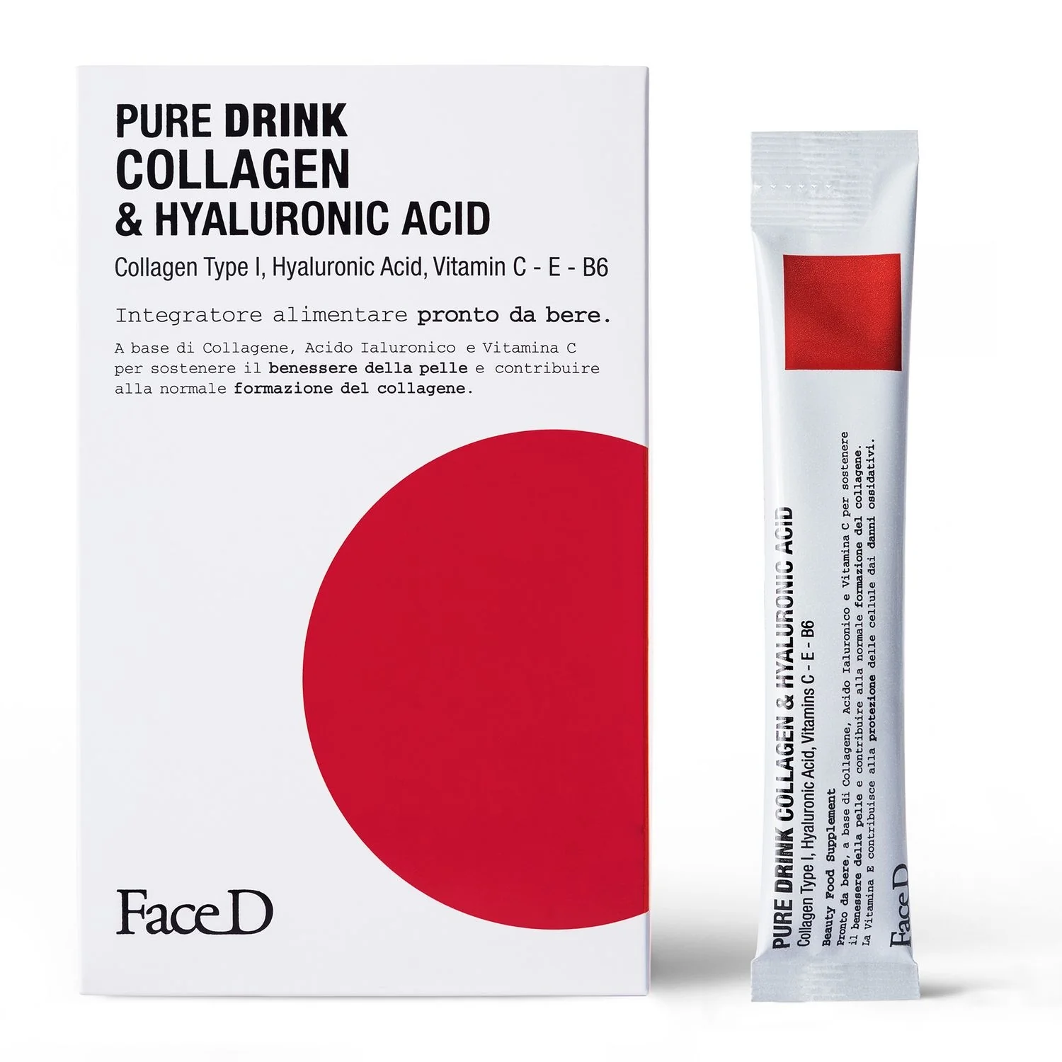 Pure Drink Kollagen- und Hyaluronsäure-Nahrungsergänzungsmittel – Nahrungsergänzungsmittel für die Haut