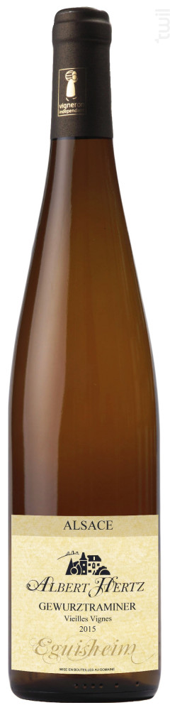 Gewurztraminer Vieilles Vignes Albert Hertz Vin Blanc●Alsace Gewurztraminer 2015 75cl