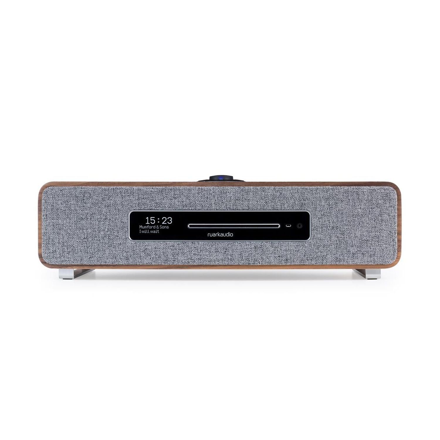 ruark audio R5 Musiksystem Walnuss High Fidelity System Digitalradio (DAB) (DAB+ & Internetradio, CD-Player)