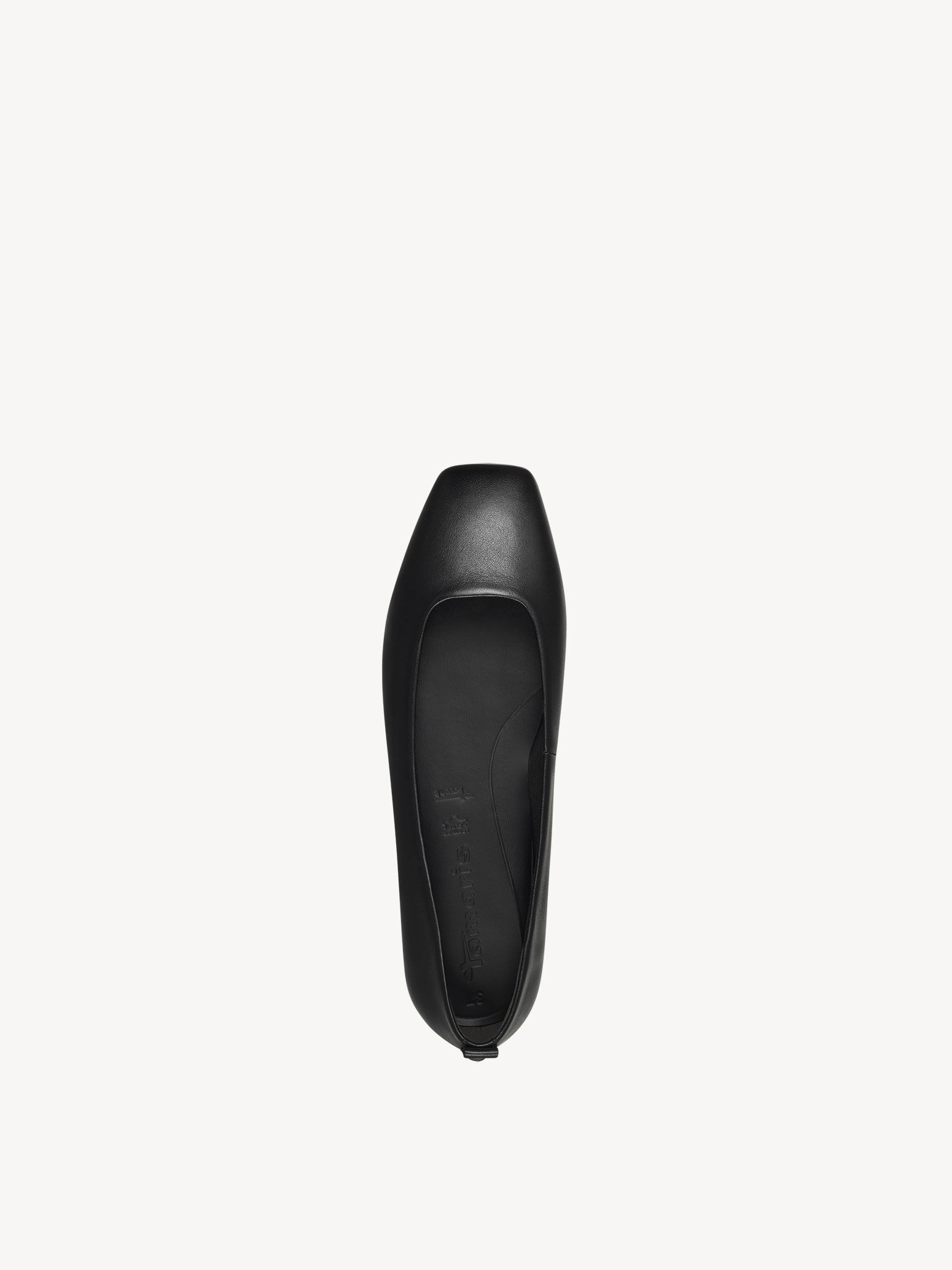 Ballerine en cuir - noir