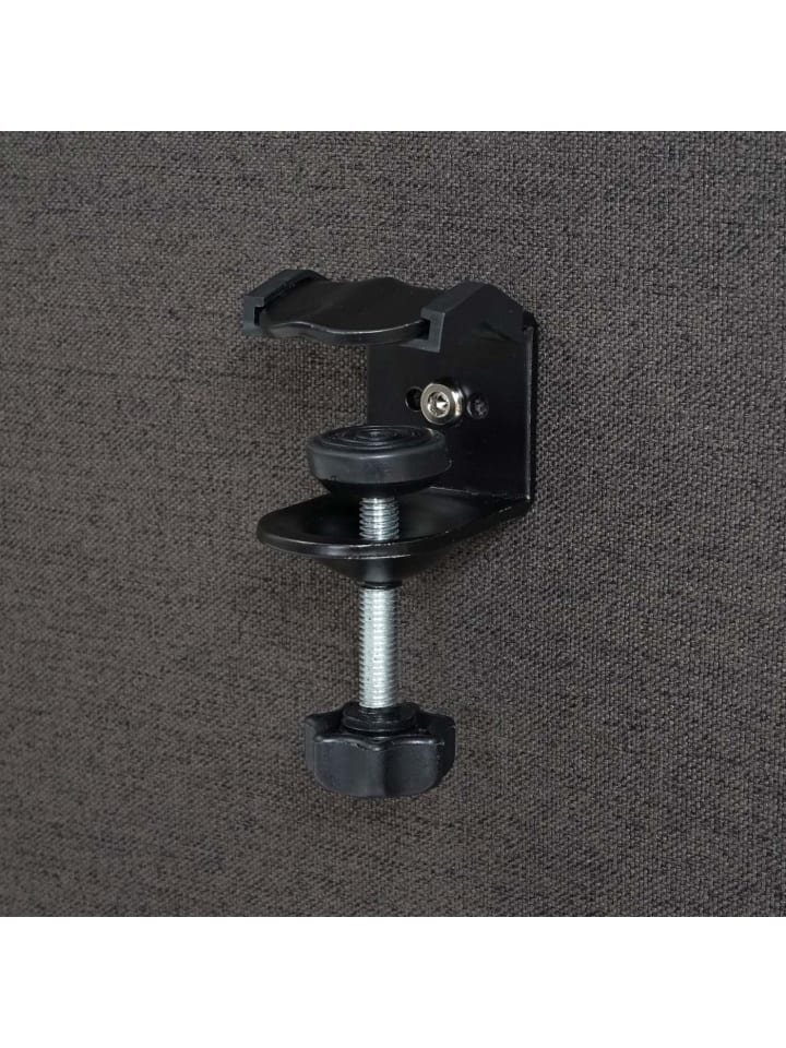 MCW Akustik-Tischtrennwand G75, 60x120cm braun-grau günstig kaufen onesize