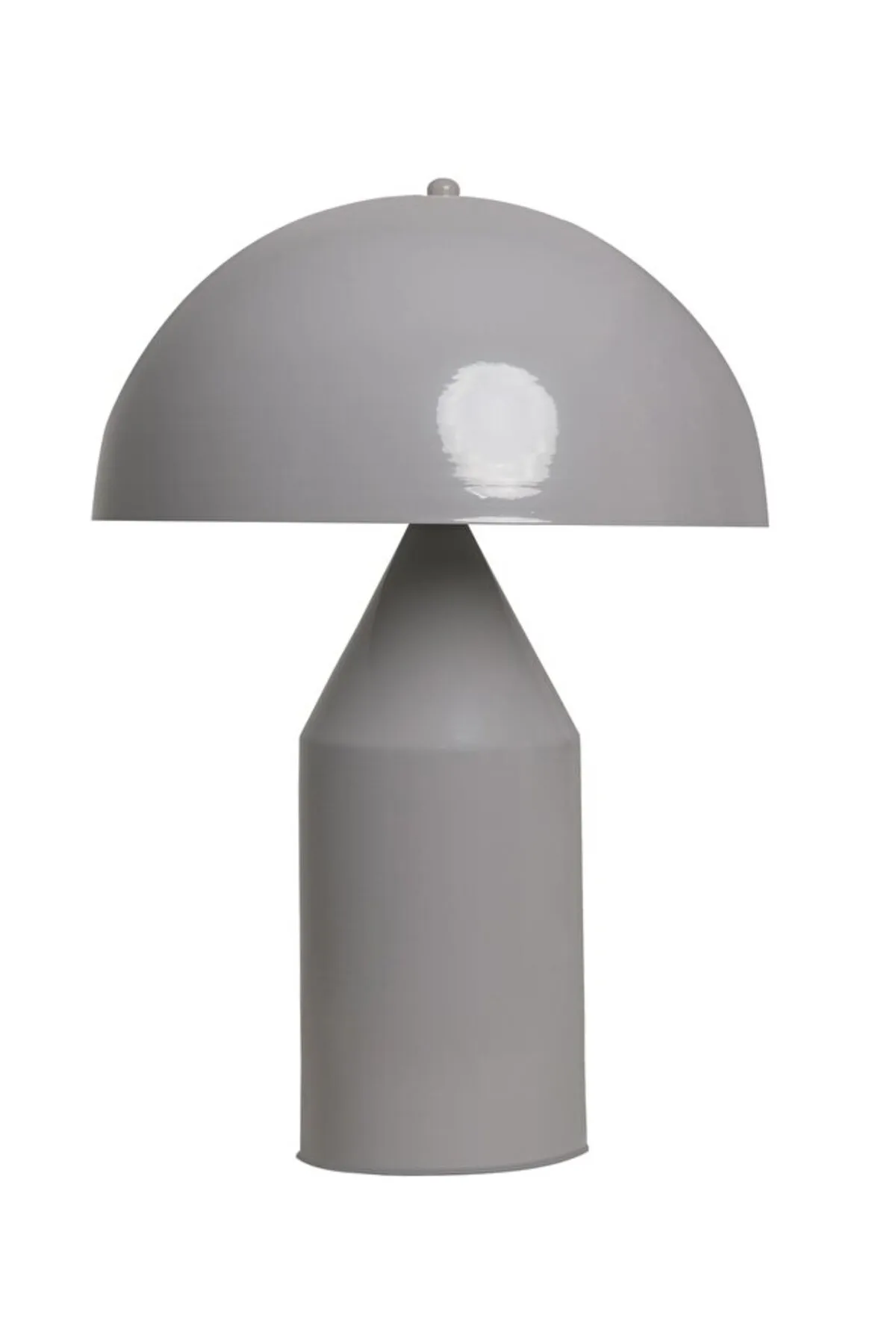 Bamyum  Lipeo Tischlampe Grau 30cm, Pilzlampe Metalllampe