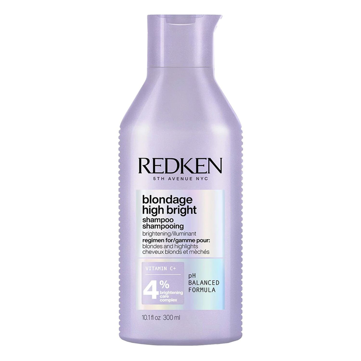 Redken Blondage High Bright Shampooing Éclat pour Cheveux Blonds et Mechés