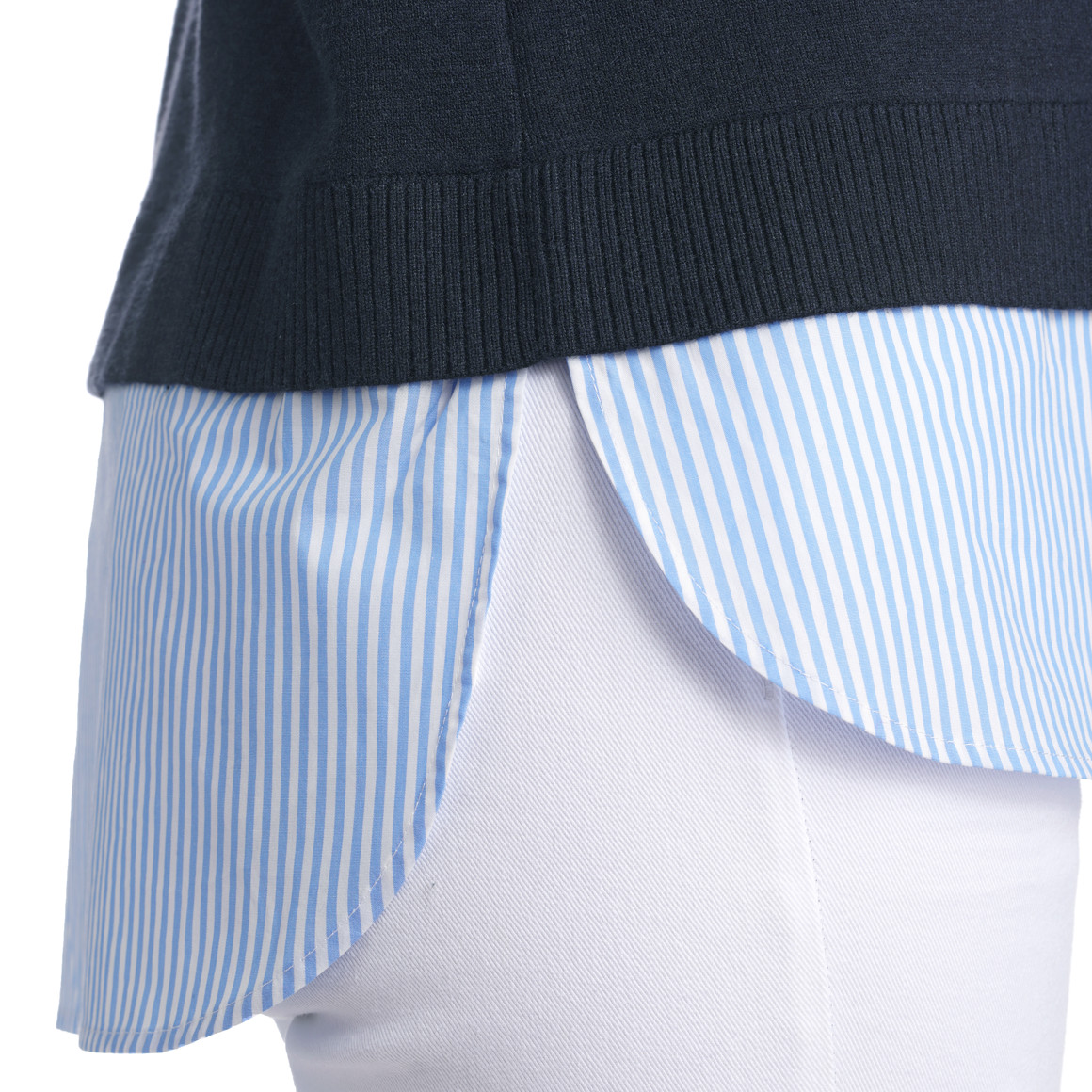 Damen Strickpullunder im Layer-Look