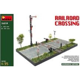 1:35 Diorama-Base Bahnübergang