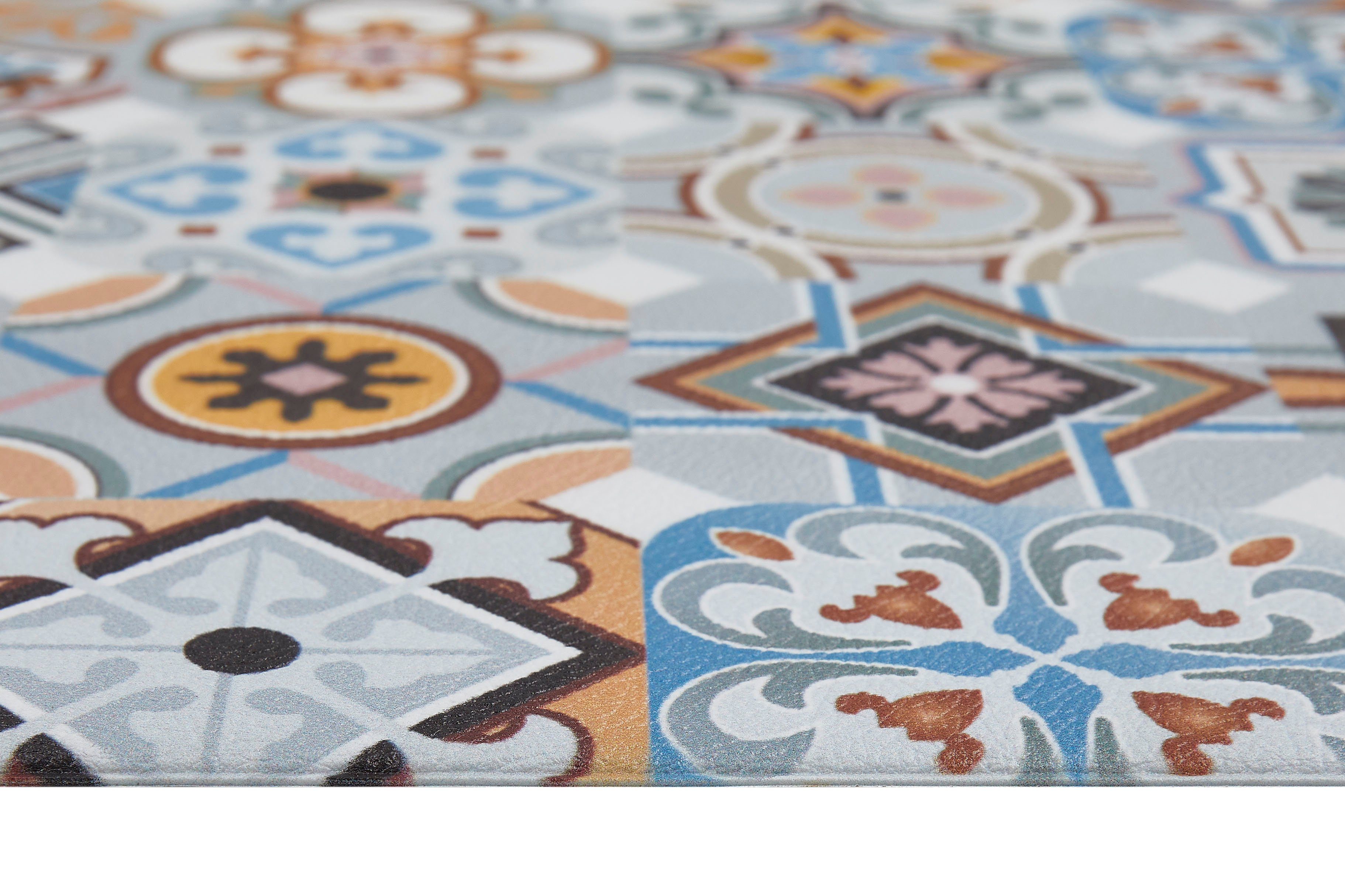 Küchenläufer Marrakesch, Andiamo, rechteckig, Höhe: 5 mm, aus Vinyl, abwischbar, rutschhemmend, Fliesen Design, Größe 50x150 cm