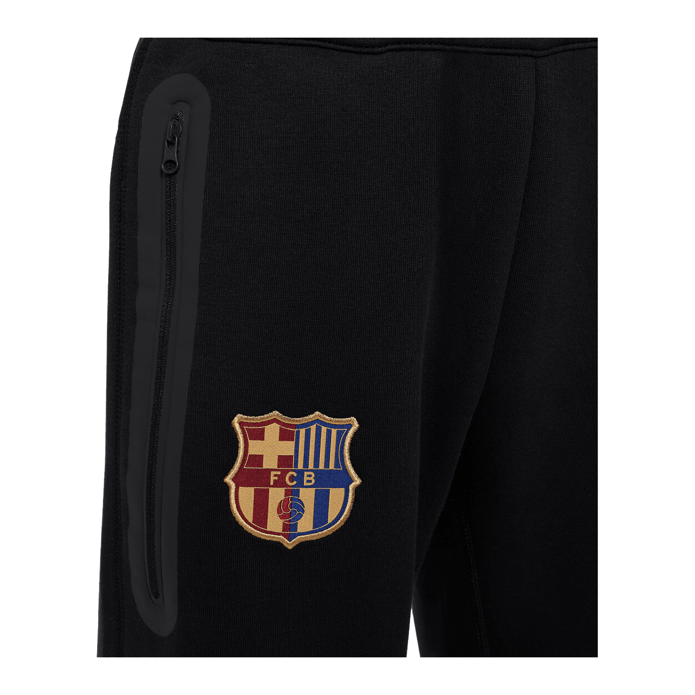 Nike FC Barcelona Tech Fleece Trainingshose Kids Schwarz F010