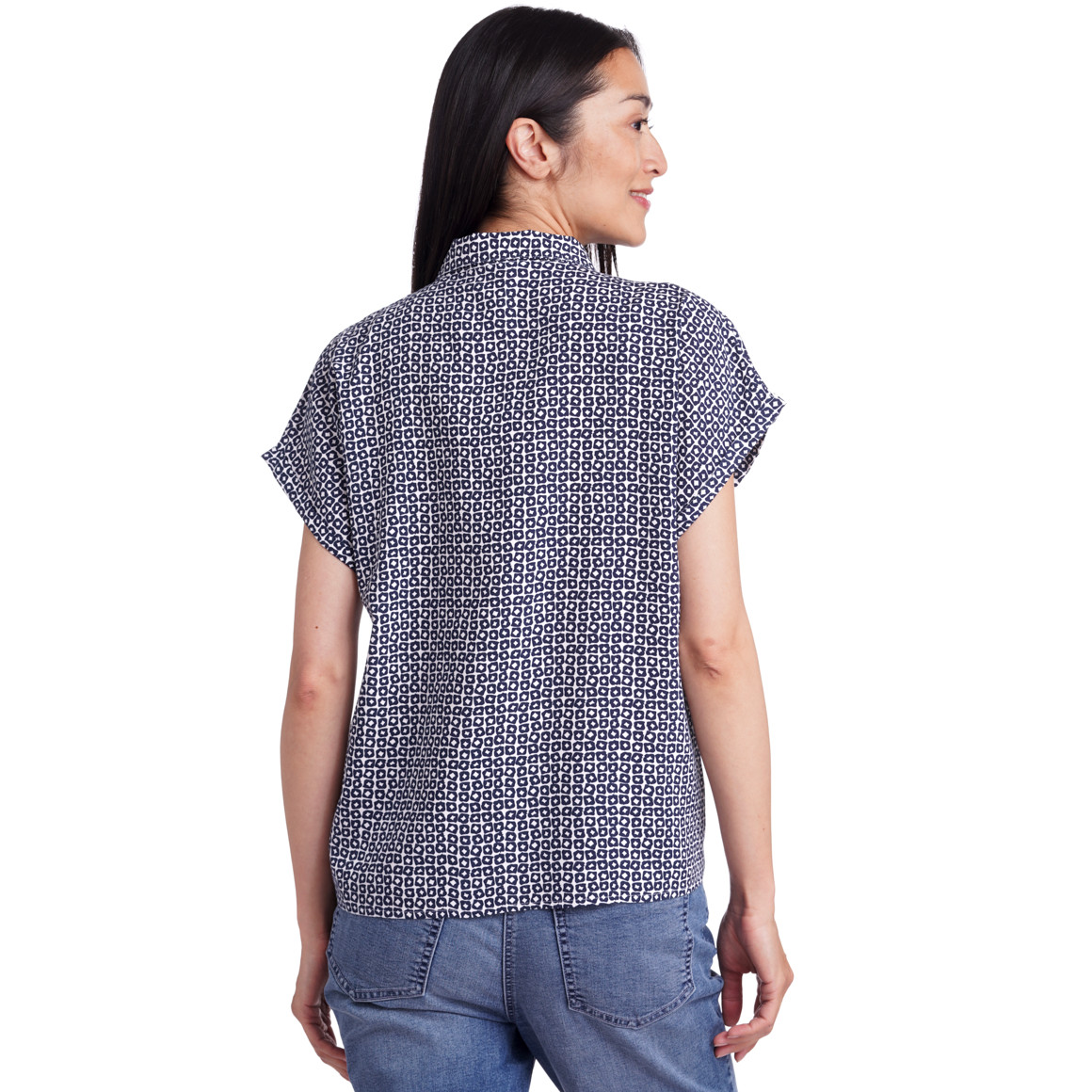Damen Bluse mit Knotendetail