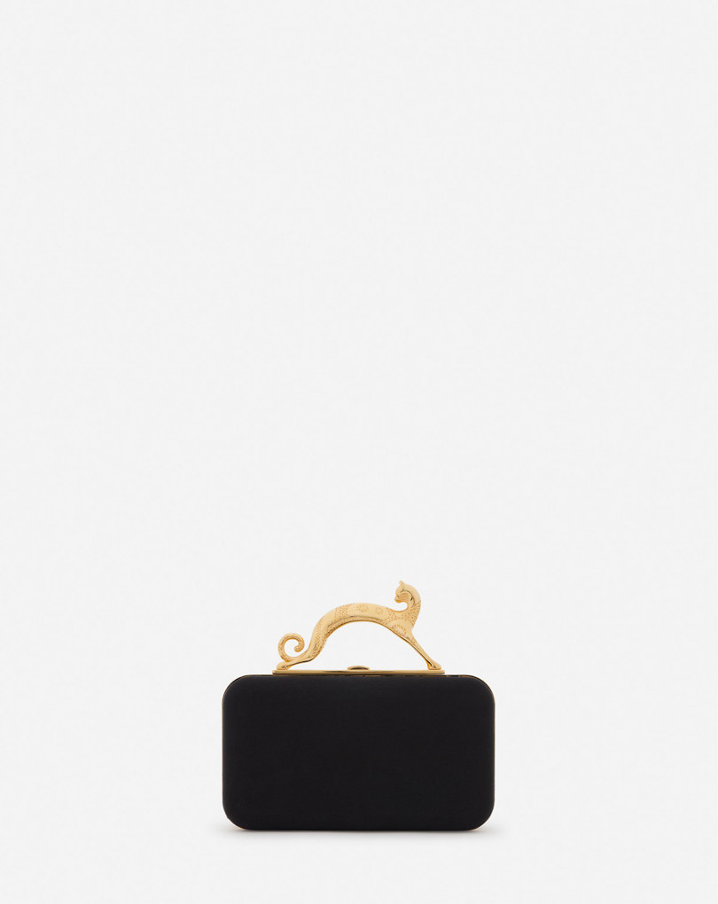Minaudière en satin brodé