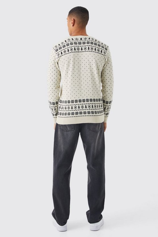 Pullover mit Driving Home For Xmas Print