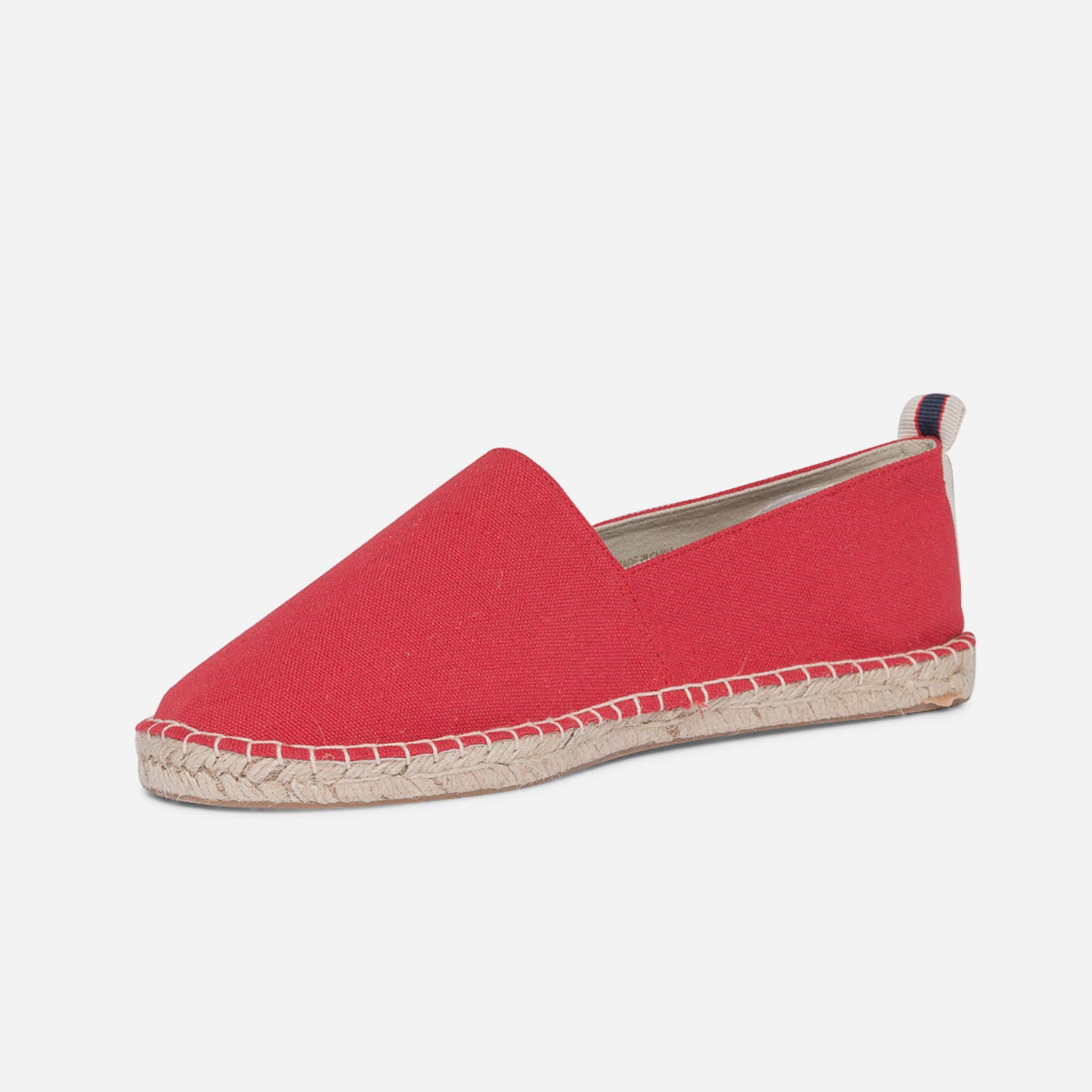 Espadrille rouge en toile