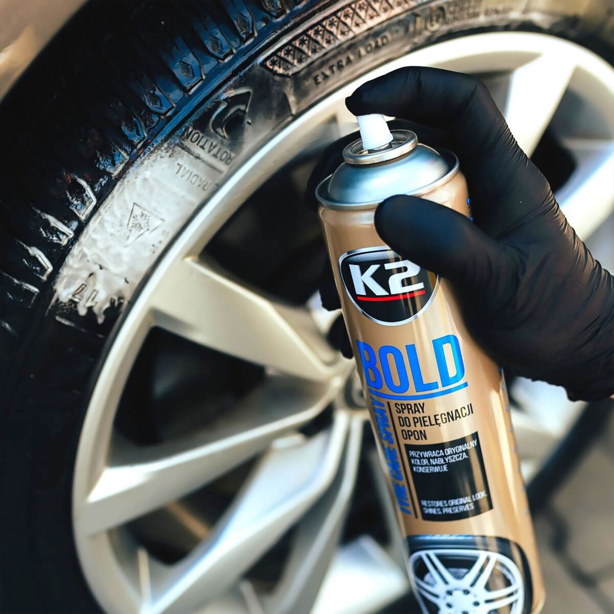 K2 Bold Reifen- & Gummipflegespray 600ml