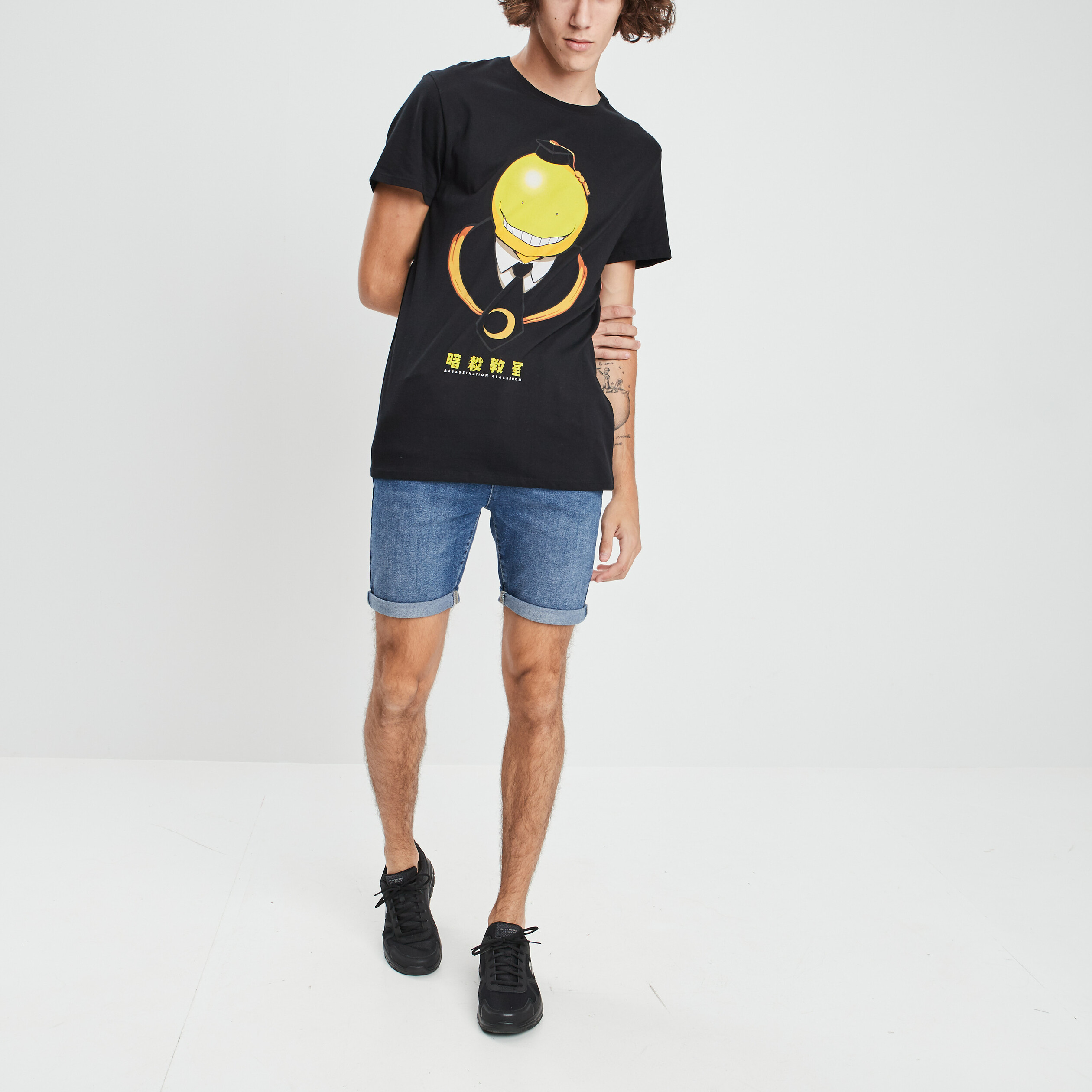Bermuda slim en jean denim triple stone homme | La Halle