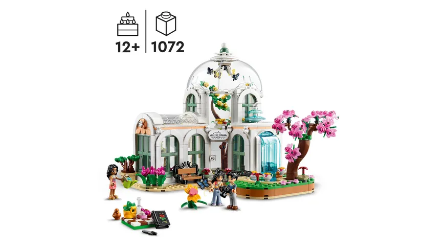 LEGO Friends 41757 Botanischer Garten Modell-Bausatz mit Blumen