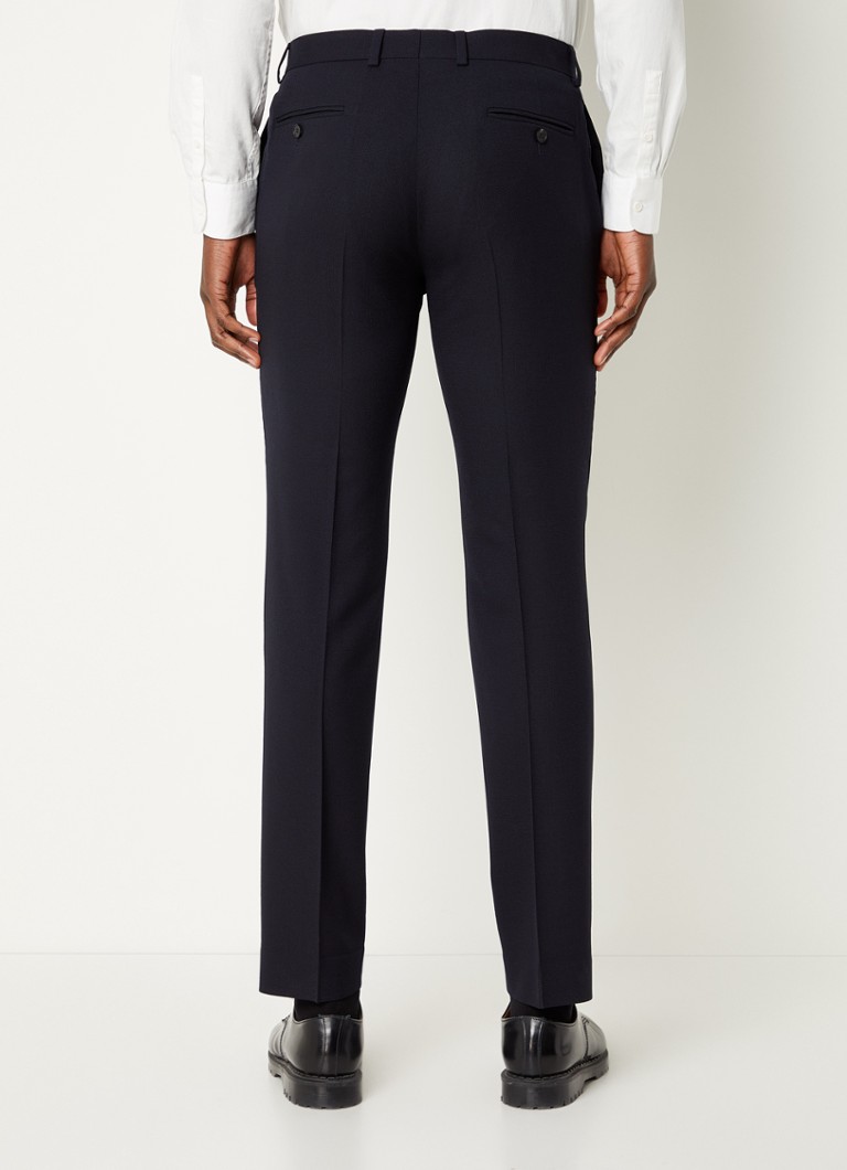 Sandro slim fit wool trousers with pressed crease