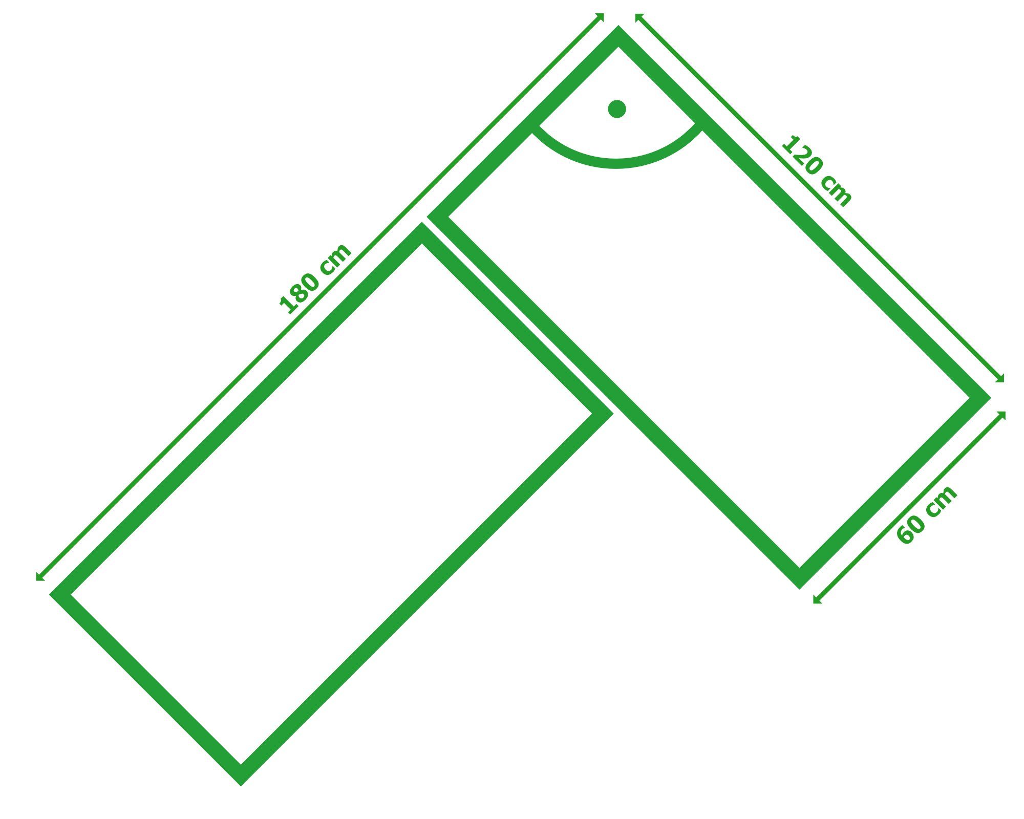 ONDIS24 Werkstatt-Set Ecklösung Sparfuchs-Uwe 180 x 120 x 92 cm (H), 2X Werkbank aus Metall, melaminbeschichtete Arbeitsplatte, Problemlöser für Ecke
