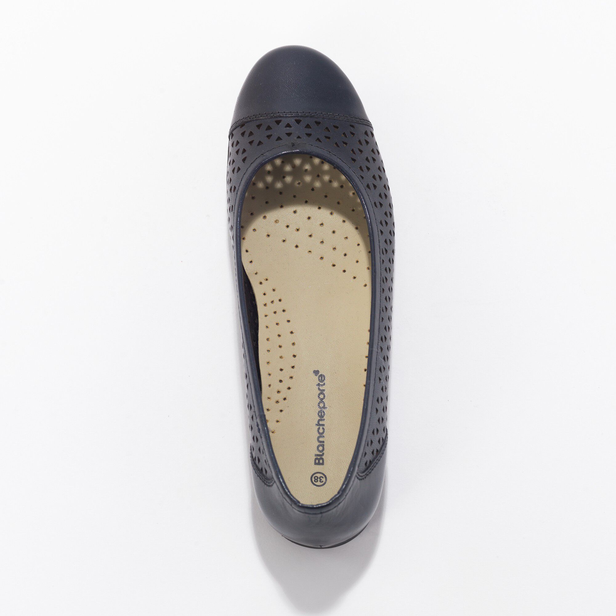 Ballerine cuir ajouré