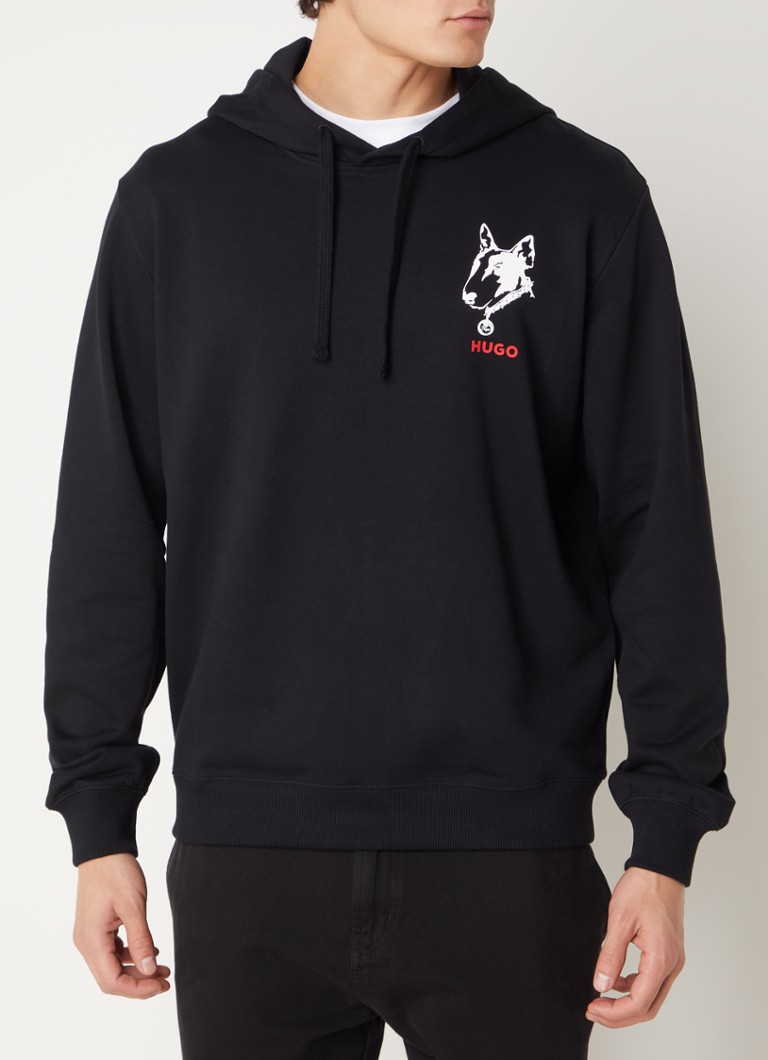 HUGO BOSS Dammico hoodie with logo and back print
