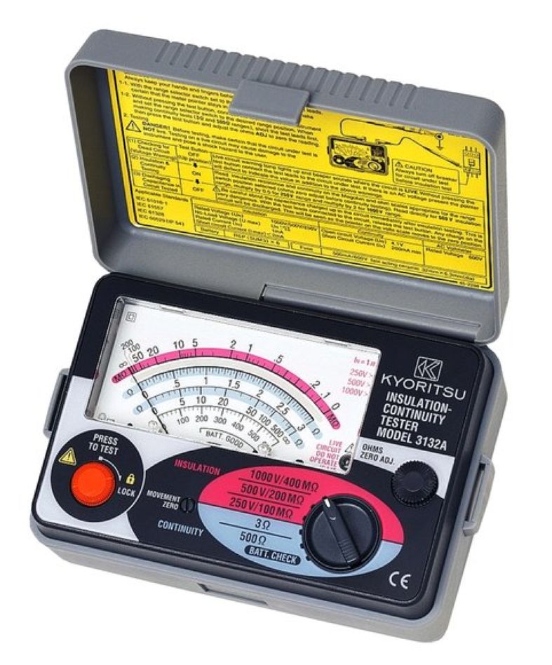 Kyoritsu 03132A100C Kompakt analog isolationsresistansmätare