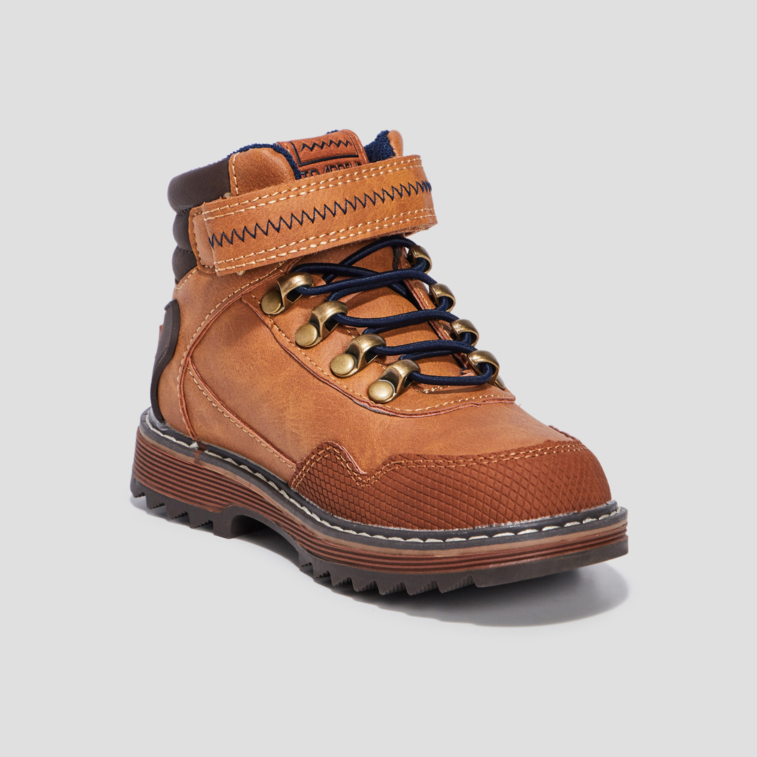 Bottines à lacets Trappeur marron cognac garçon | La Halle