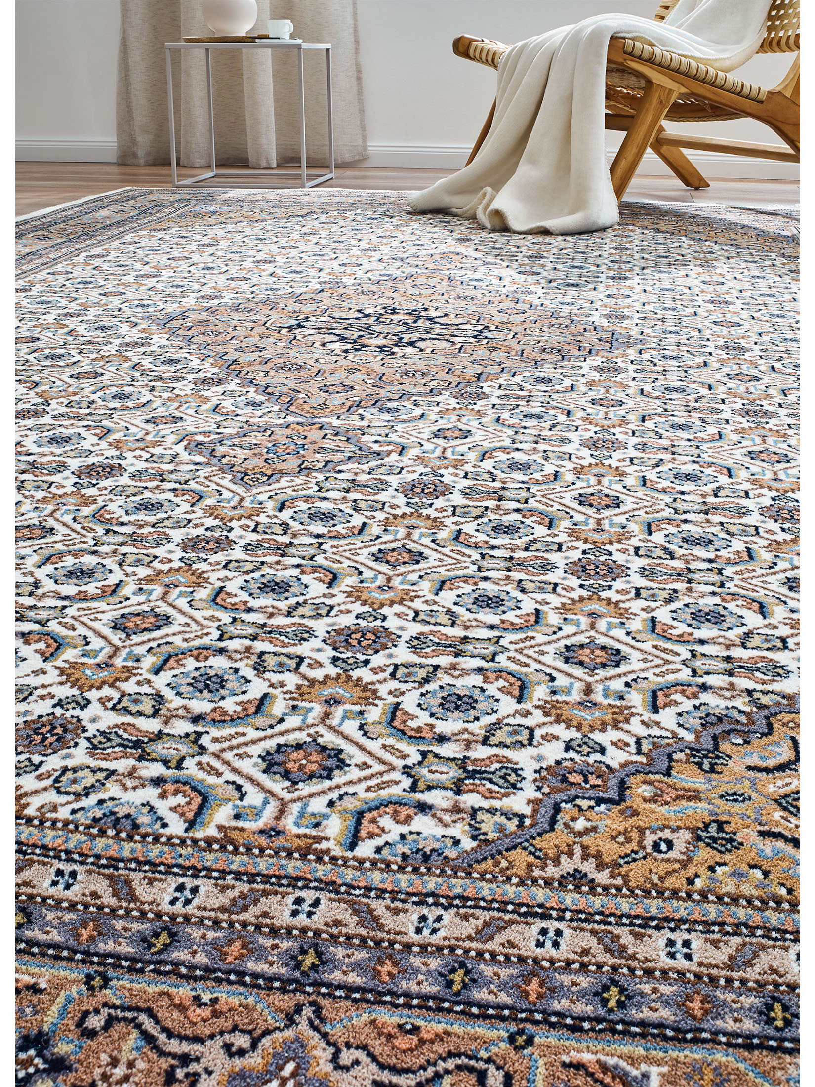 Shahpura Bidjar Orient-Teppich, Beige