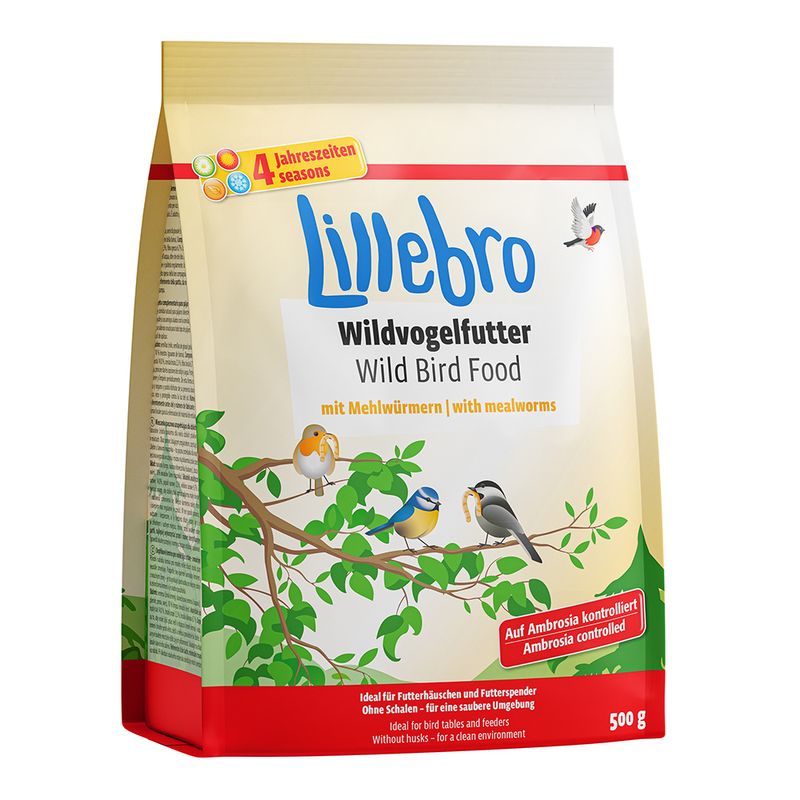 Lillebro Wildvogelfutter mit Mehlwürmern zu TOP-Preisen | bitiba